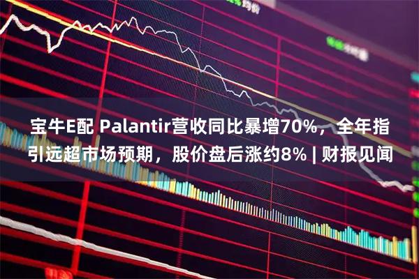 宝牛E配 Palantir营收同比暴增70%，全年指引远超市场预期，股价盘后涨约8% | 财报见闻